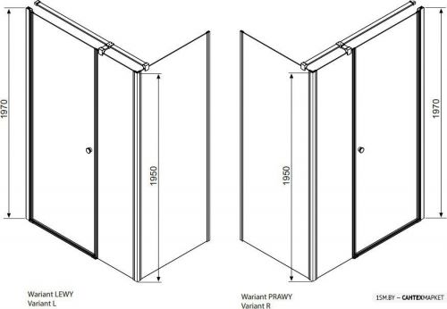 Душевой уголок Radaway Eos KDS 100x80 (37550-01-01N) фото 11