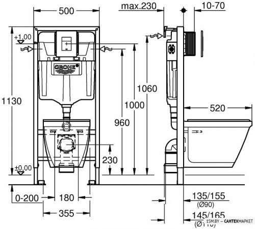 Подвесной унитаз Grohe Solido Perfect 39186000 фото 2