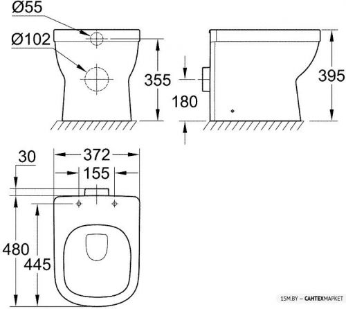 Приставной унитаз Grohe Euro 39329000 фото 2