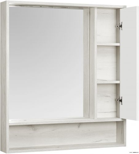 Шкаф с зеркалом Акватон Флай 100 1A237802FAX10 (белый/дуб крафт) фото 2