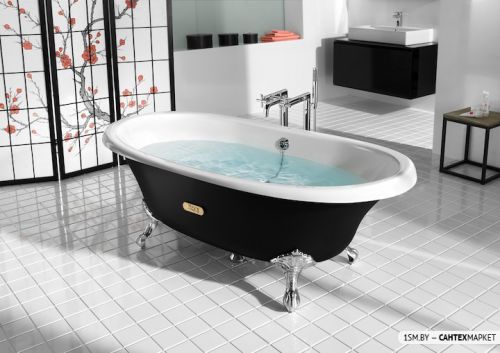 Чугуная ванна Roca Newcast 170x85 (черный) фото 4