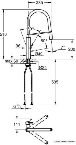 Смеситель для мойки Grohe Concetto 31491000 (хром) фото 7