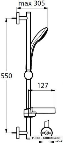 Душевой гарнитур Ideal Standard IdealRain [B9501AA] фото 3