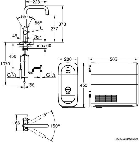 Смеситель для мойки Grohe Blue Home 31456000 (хром) фото 15