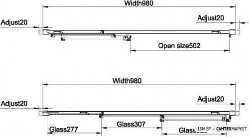 Душевая дверь Omnires Chelsea NDT10X фото 5