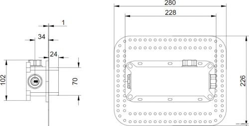 Монтажная коробка для ванны и душа Villeroy & Boch Universal TVW000152000 фото 2