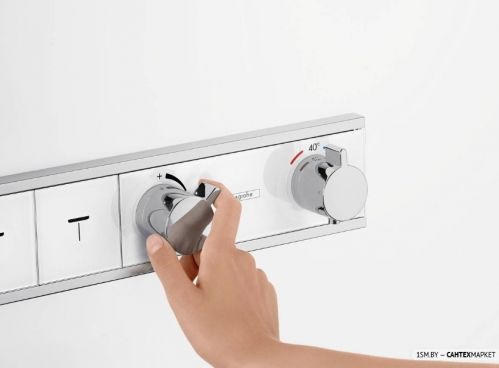 Смеситель для душа Hansgrohe RainSelect 15357600 (черный) фото 6