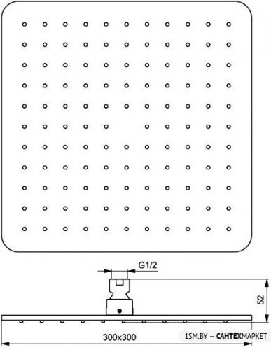 Верхний душ Ideal Standard IdealRain Cube [B0025AA] фото 3