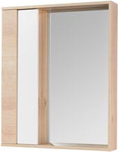 Шкаф с зеркалом Акватон Бостон 60 1A240202BN010 (белый/дуб эврика)