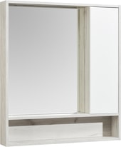Шкаф с зеркалом Акватон Флай 80 1A237702FAX10 (белый/дуб крафт)