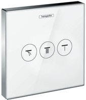 Переключатель режимов для душа Hansgrohe ShowerSelect Glass 15736400 (белый/хром)