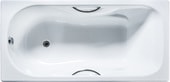 Чугуная ванна Универсал Сибирячка с ручками и ножками 150x75