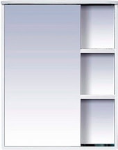 Шкаф с зеркалом Misty Венера 60 (левый, белый)