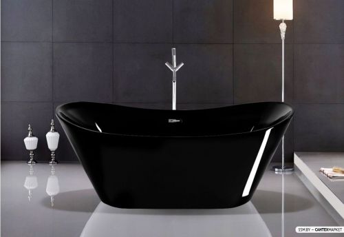 Акриловая ванна Rea Ferrano Black 170x80 фото 7