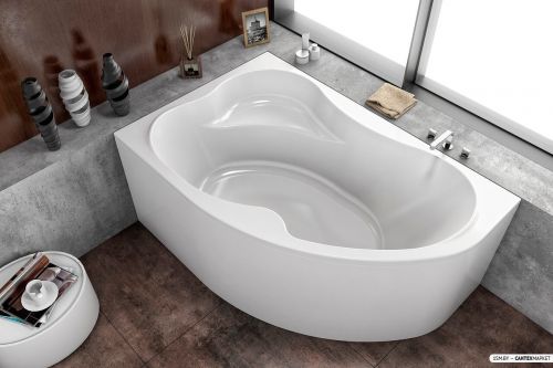 Акриловая ванна Kolpa-San Lulu 170x110 (экран, каркас и сифон, правая) фото 3