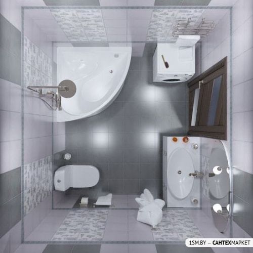 Акриловая ванна Triton Синди 125x125 (с ножками, экраном и сифоном) фото 7