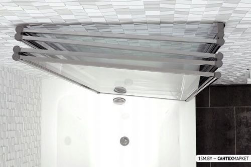 Стеклянная шторка для ванны Rea Idea 120 (хром/прозрачное стекло) фото 11
