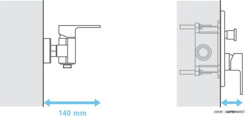 Скрытый механизм для ванны Ravak R-box RB 070.50 [X070052] фото 7