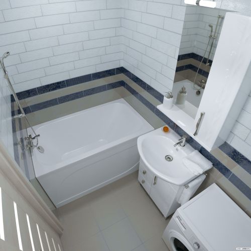 Акриловая ванна Triton Стандарт 120x70 (с ножками) фото 5